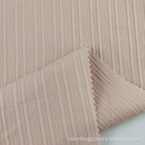 Comfortable Bark Crepe Pure White Woven Chiffon Fabric